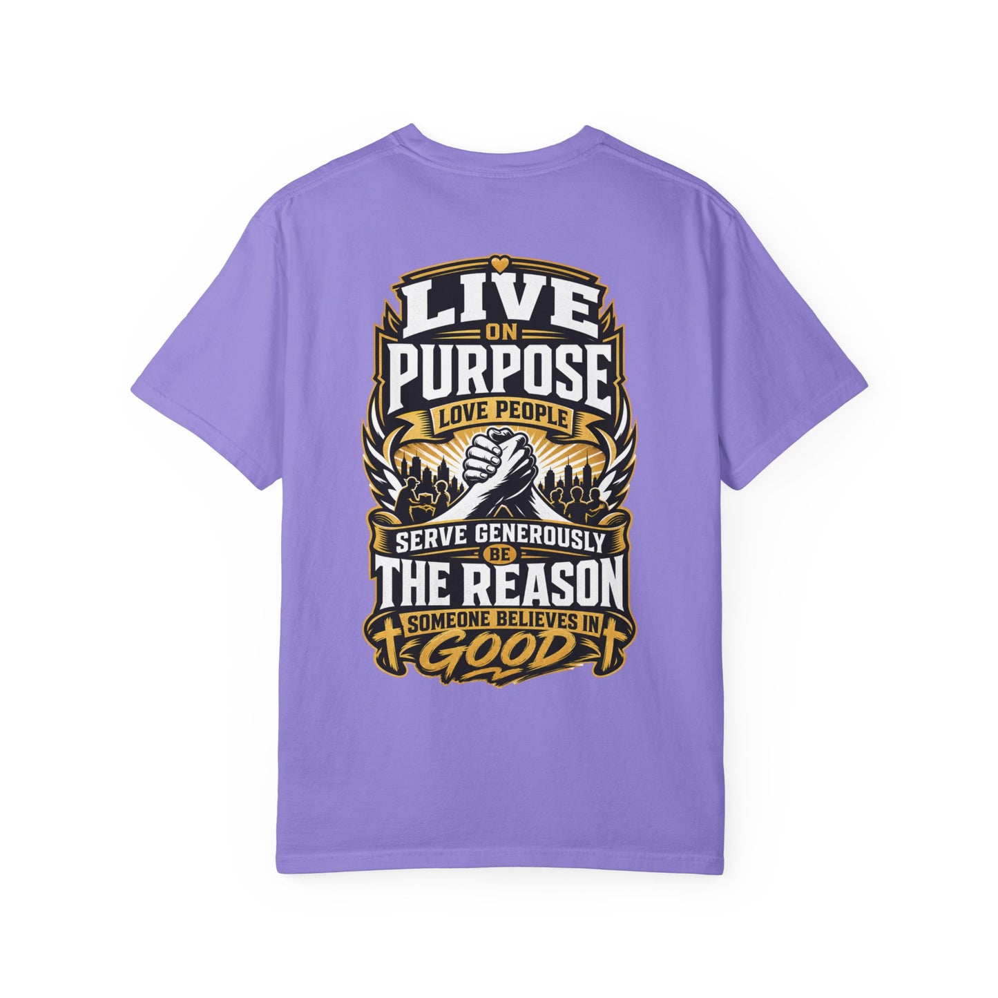 Live on Purpose T-Shirt — 'Live on Purpose, Love People' Motivational Graphic Tee