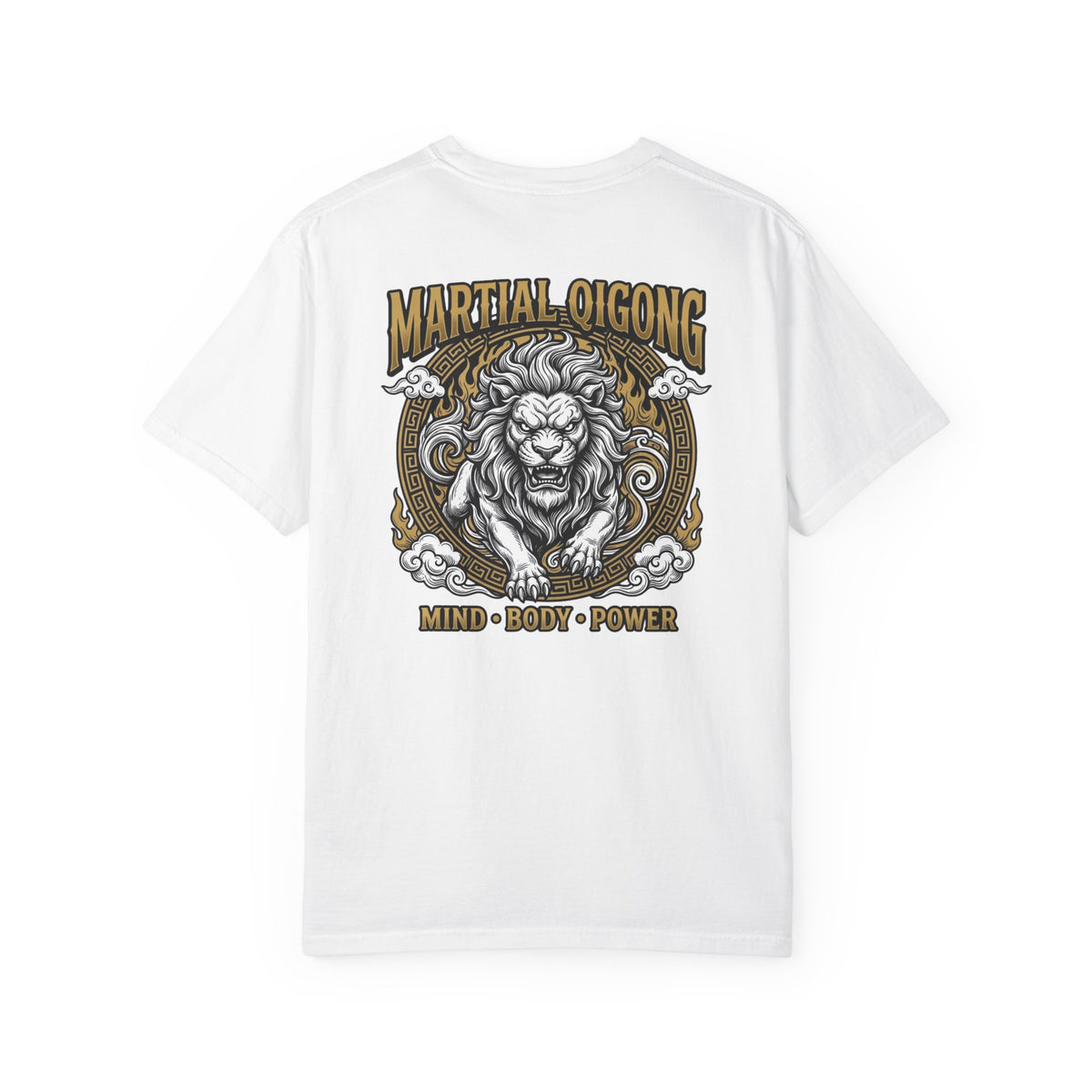 Martial Qigong Fundraiser T-Shirt — Lion Emblem