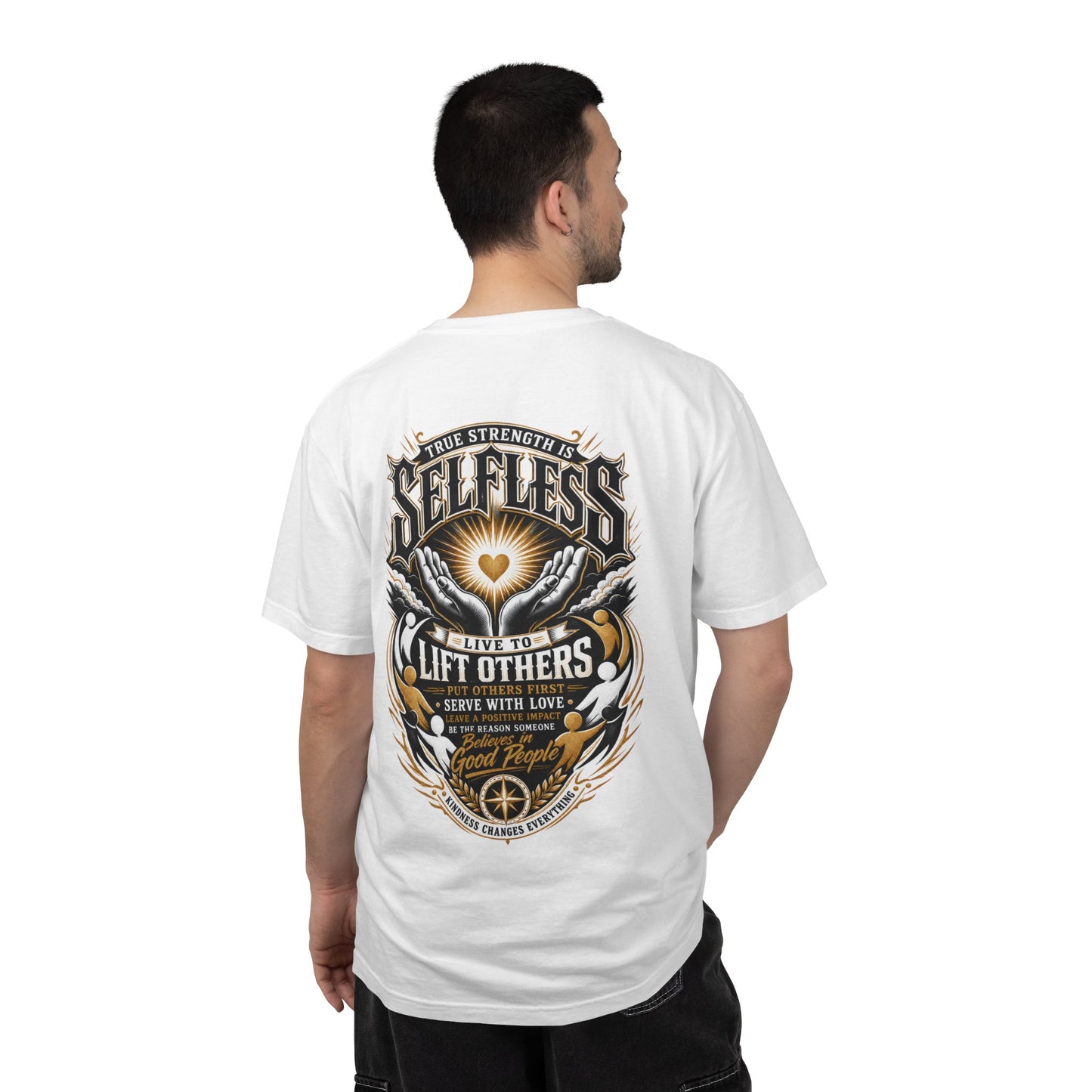 Selfless T-Shirt — 'Live to Lift Others' Inspirational Graphic Tee