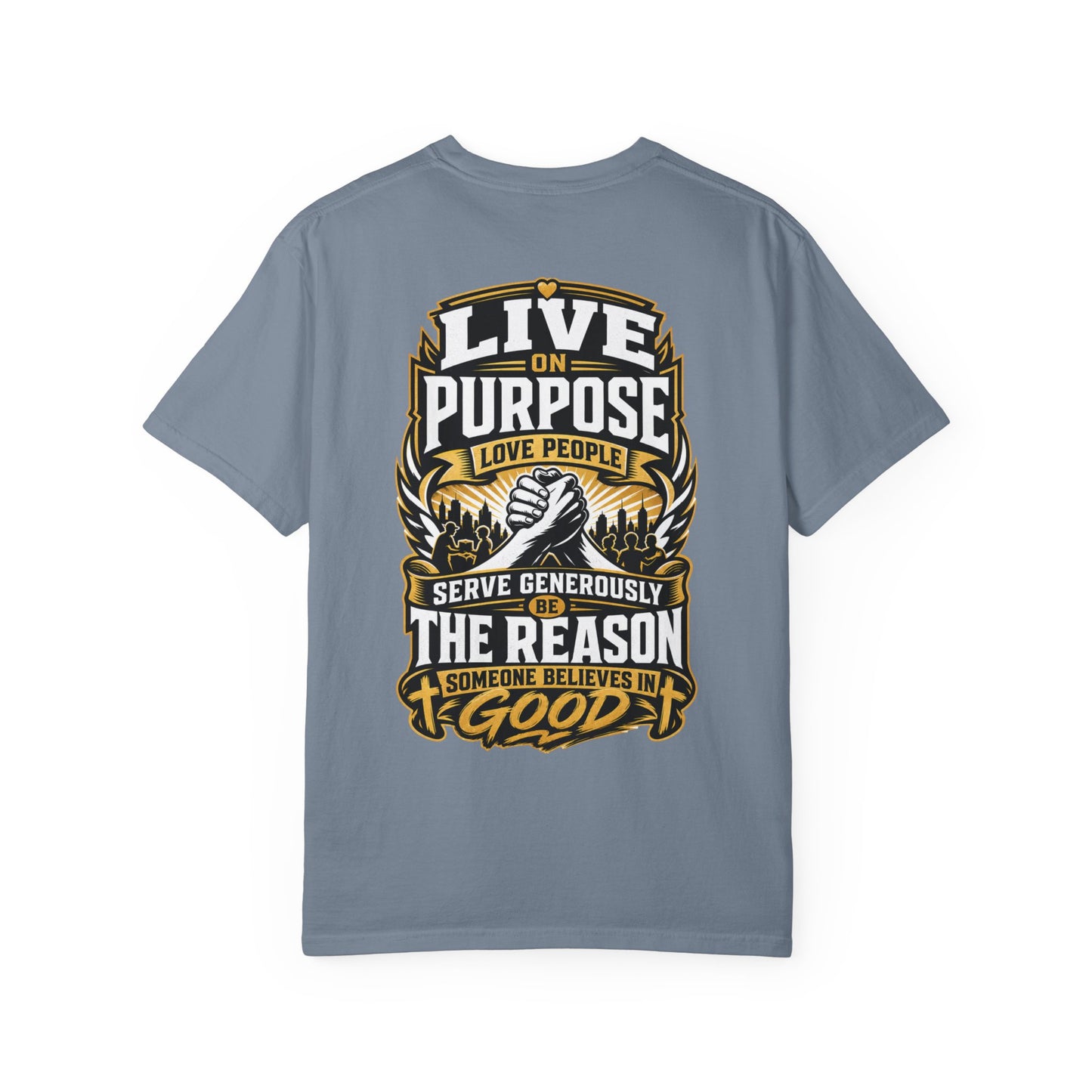 Live on Purpose T-Shirt — 'Live on Purpose, Love People' Motivational Graphic Tee