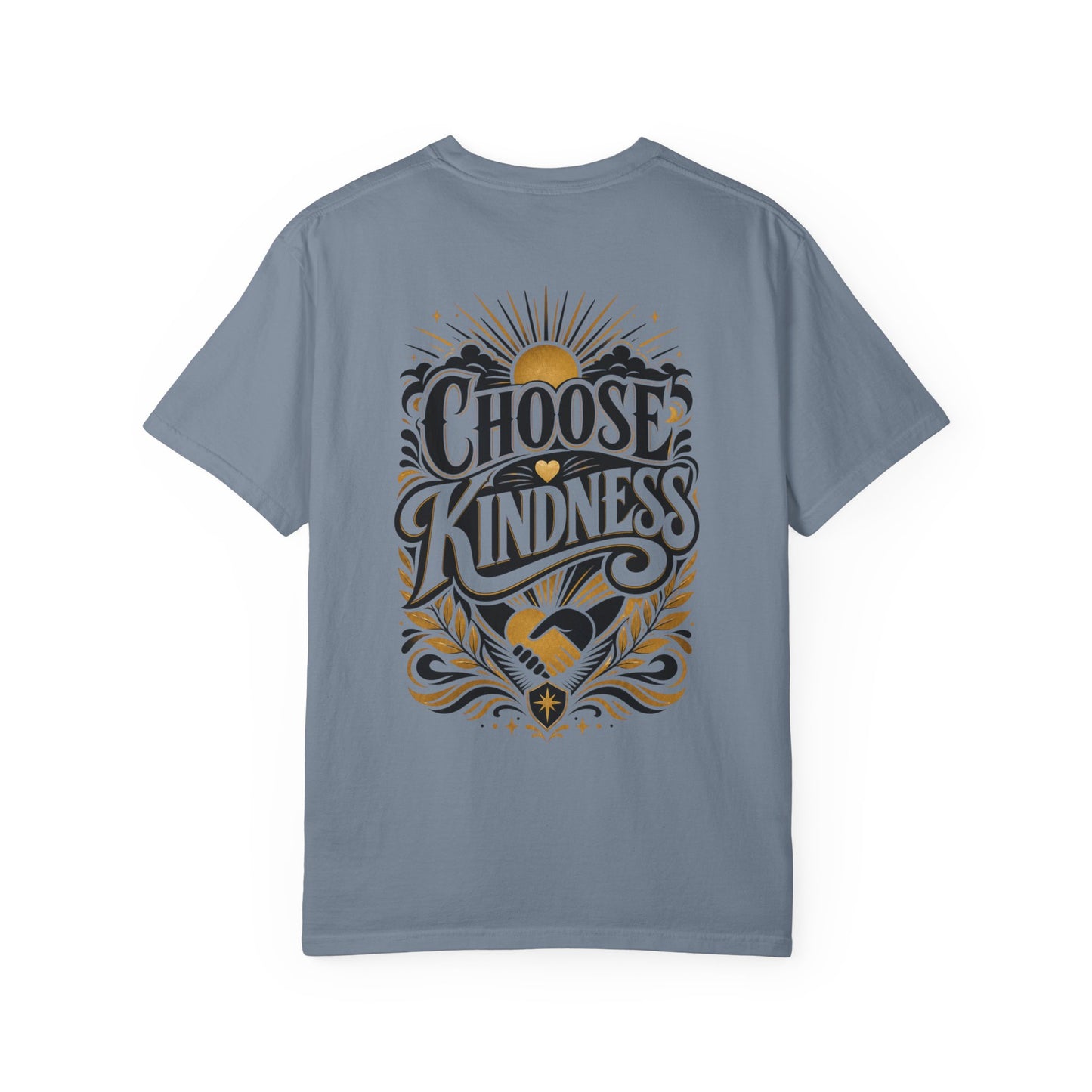 Choose Kindness T-Shirt — Inspirational Graphic Tee with Handshake Badge