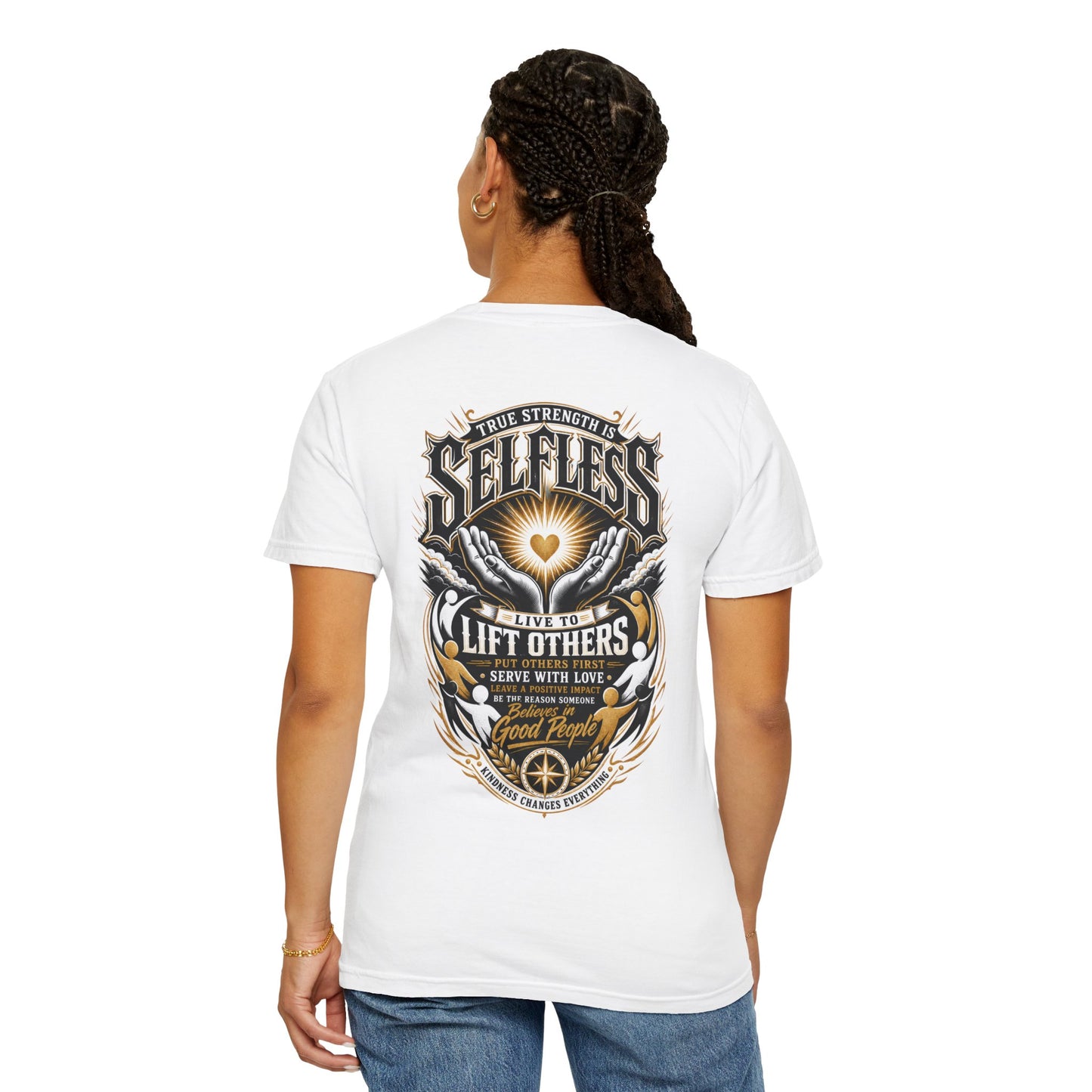 Selfless T-Shirt — 'Live to Lift Others' Inspirational Graphic Tee
