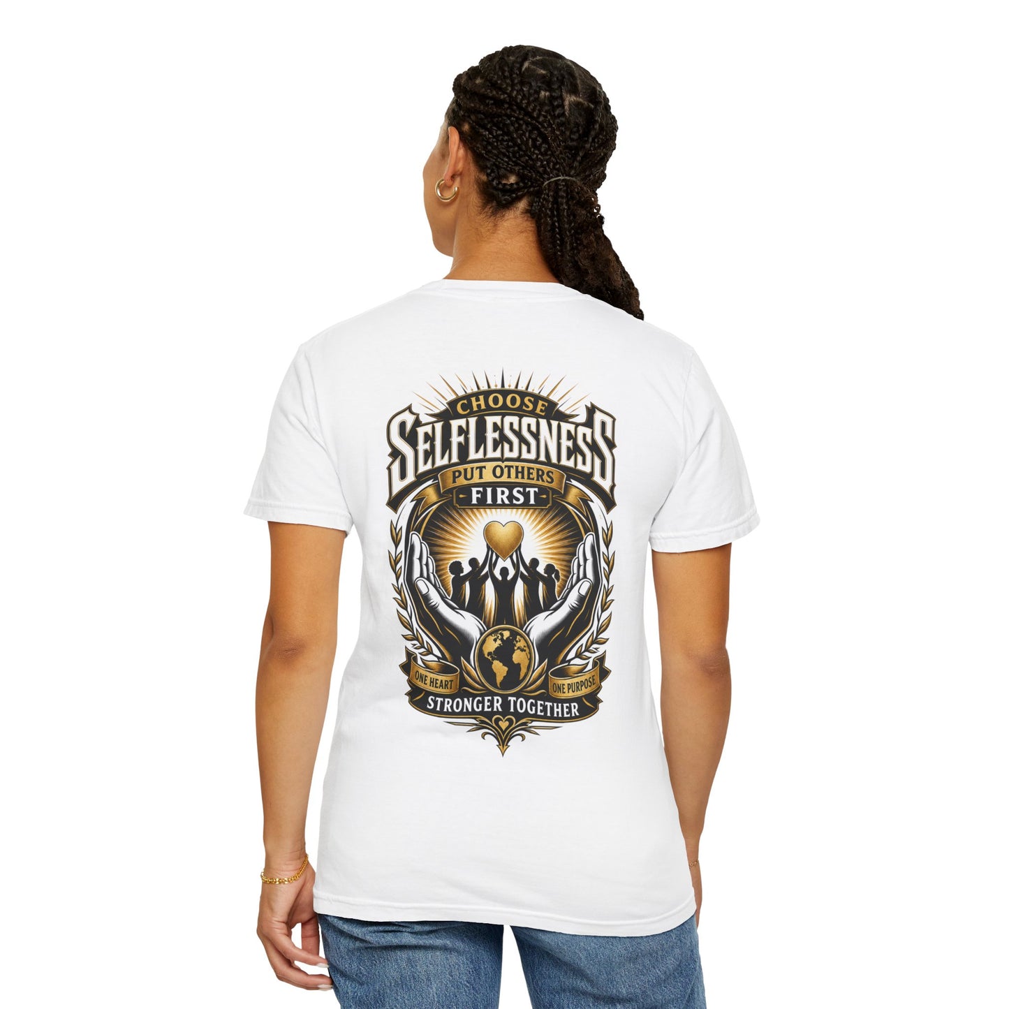 Selflessness Graphic T-Shirt — "Choose Selflessness: Inspirational Tee