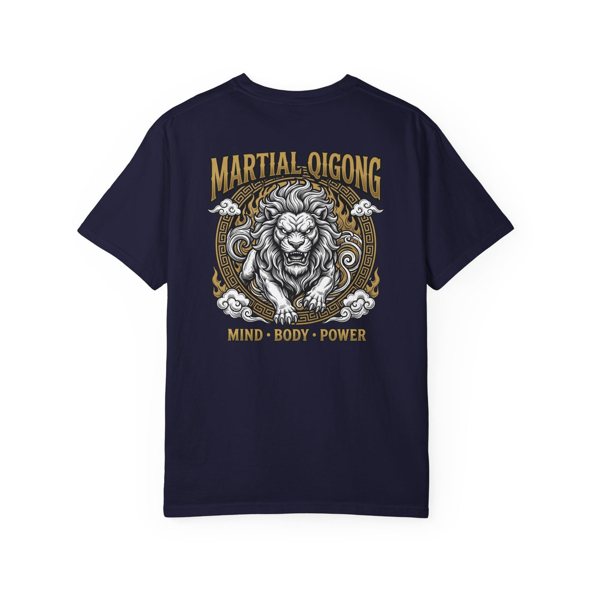 Martial Qigong Fundraiser T-Shirt — Lion Emblem