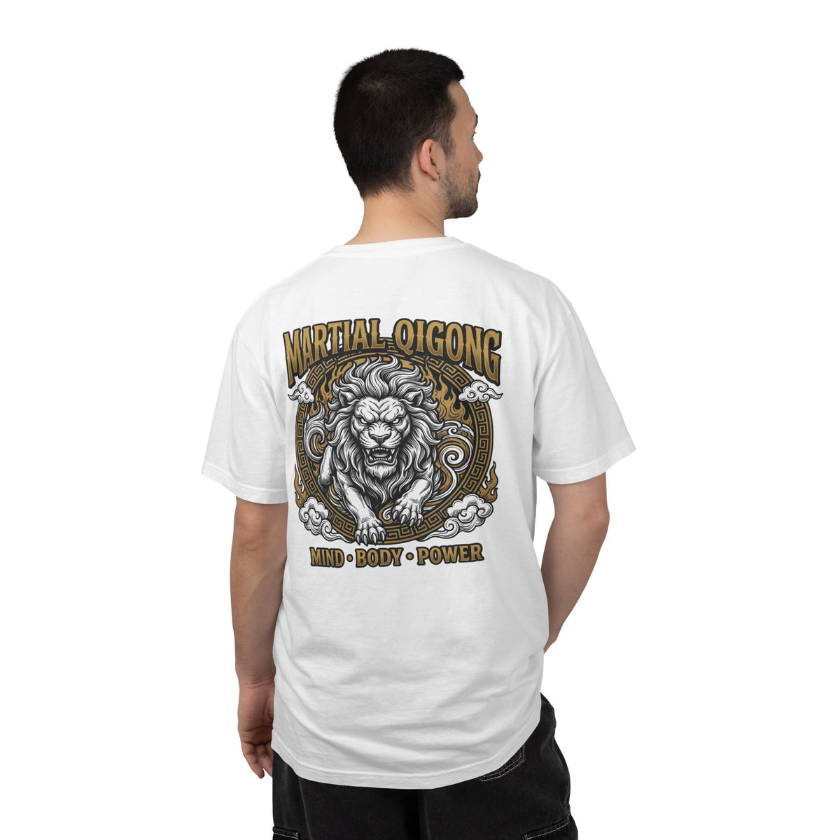 Martial Qigong Fundraiser T-Shirt — Lion Emblem
