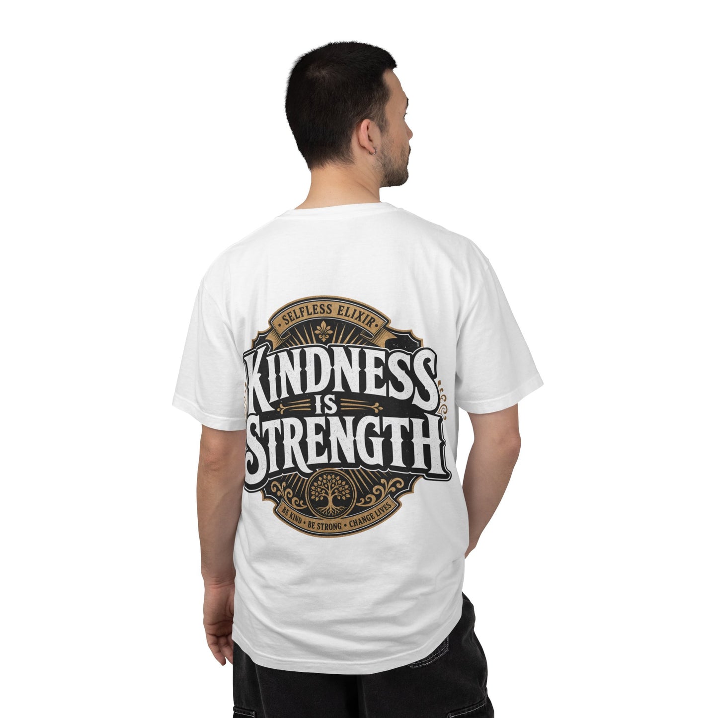 Kindness Is Strength T-Shirt — Inspirational Back Graphic Tee