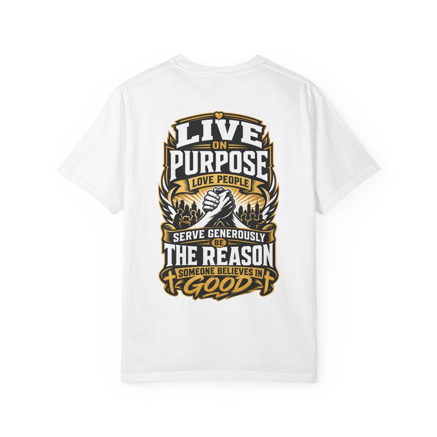 Live on Purpose T-Shirt — 'Live on Purpose, Love People' Motivational Graphic Tee
