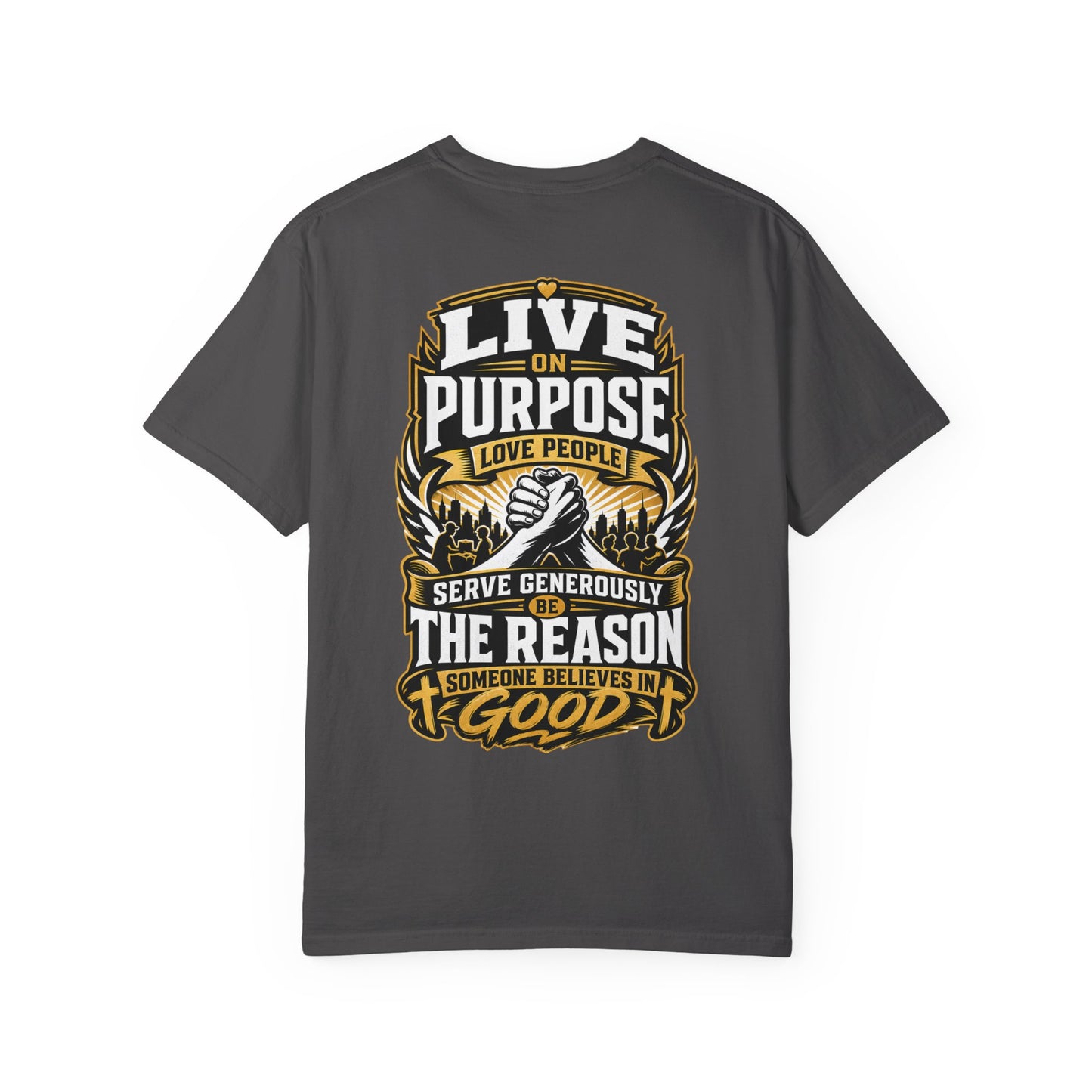 Live on Purpose T-Shirt — 'Live on Purpose, Love People' Motivational Graphic Tee