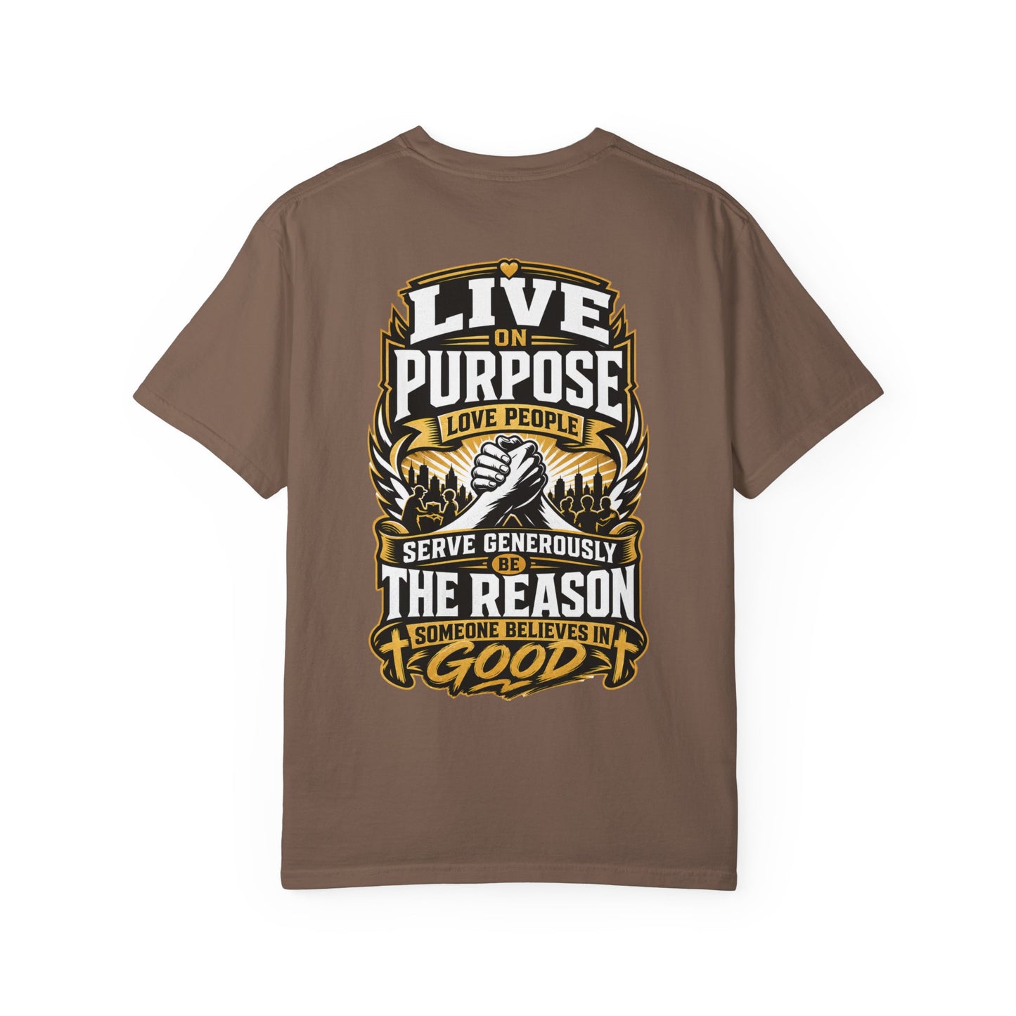 Live on Purpose T-Shirt — 'Live on Purpose, Love People' Motivational Graphic Tee