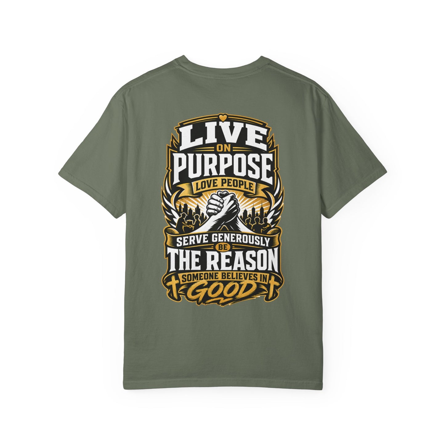 Live on Purpose T-Shirt — 'Live on Purpose, Love People' Motivational Graphic Tee