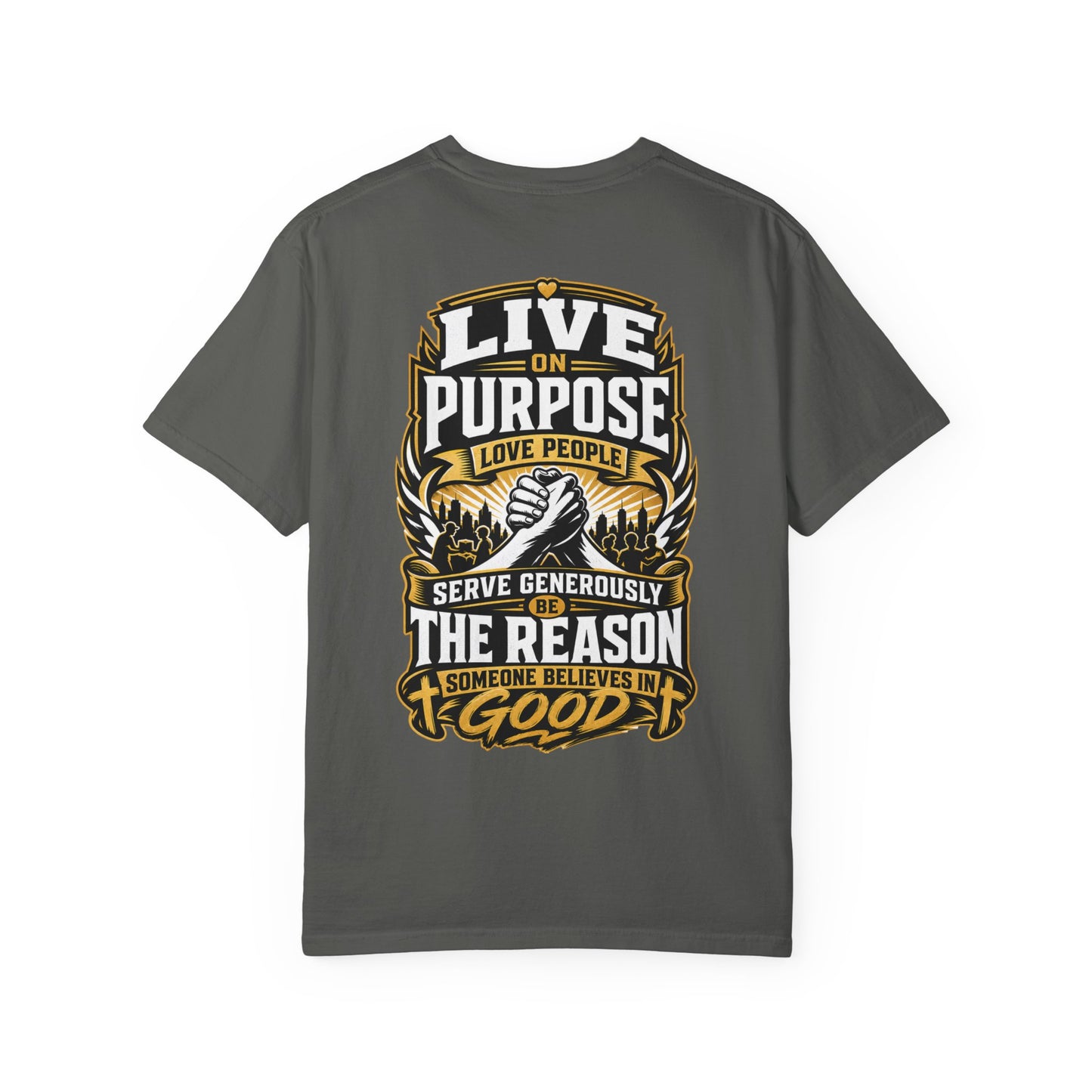 Live on Purpose T-Shirt — 'Live on Purpose, Love People' Motivational Graphic Tee