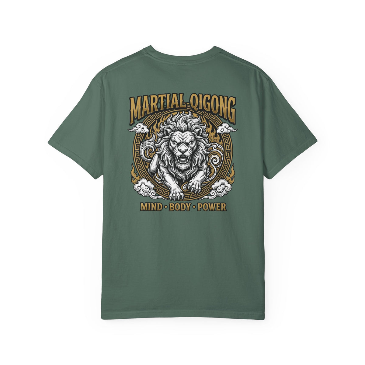 Martial Qigong Fundraiser T-Shirt — Lion Emblem