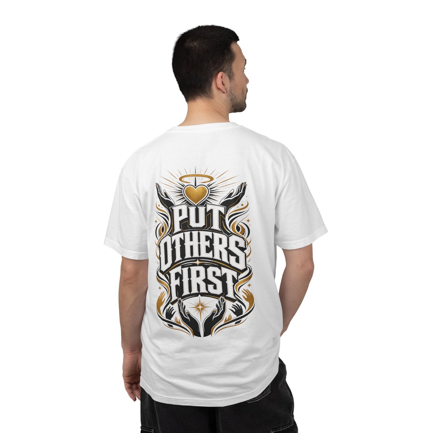 Put Others First T-Shirt — Inspirational Graphic Tee with Heart & Wings