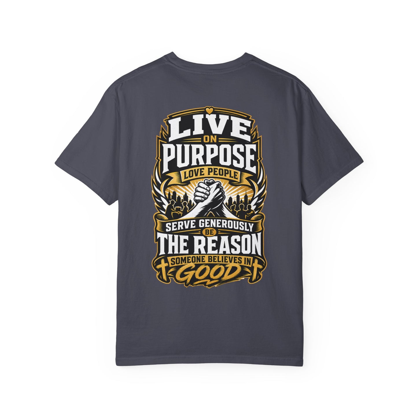 Live on Purpose T-Shirt — 'Live on Purpose, Love People' Motivational Graphic Tee