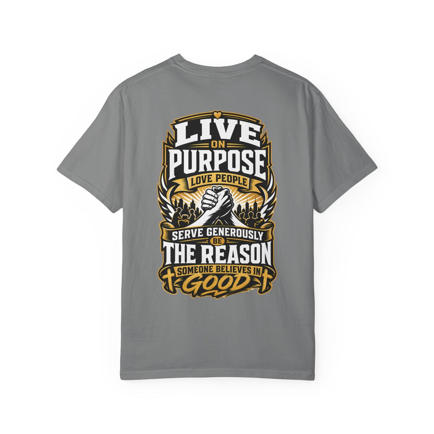 Live on Purpose T-Shirt — 'Live on Purpose, Love People' Motivational Graphic Tee