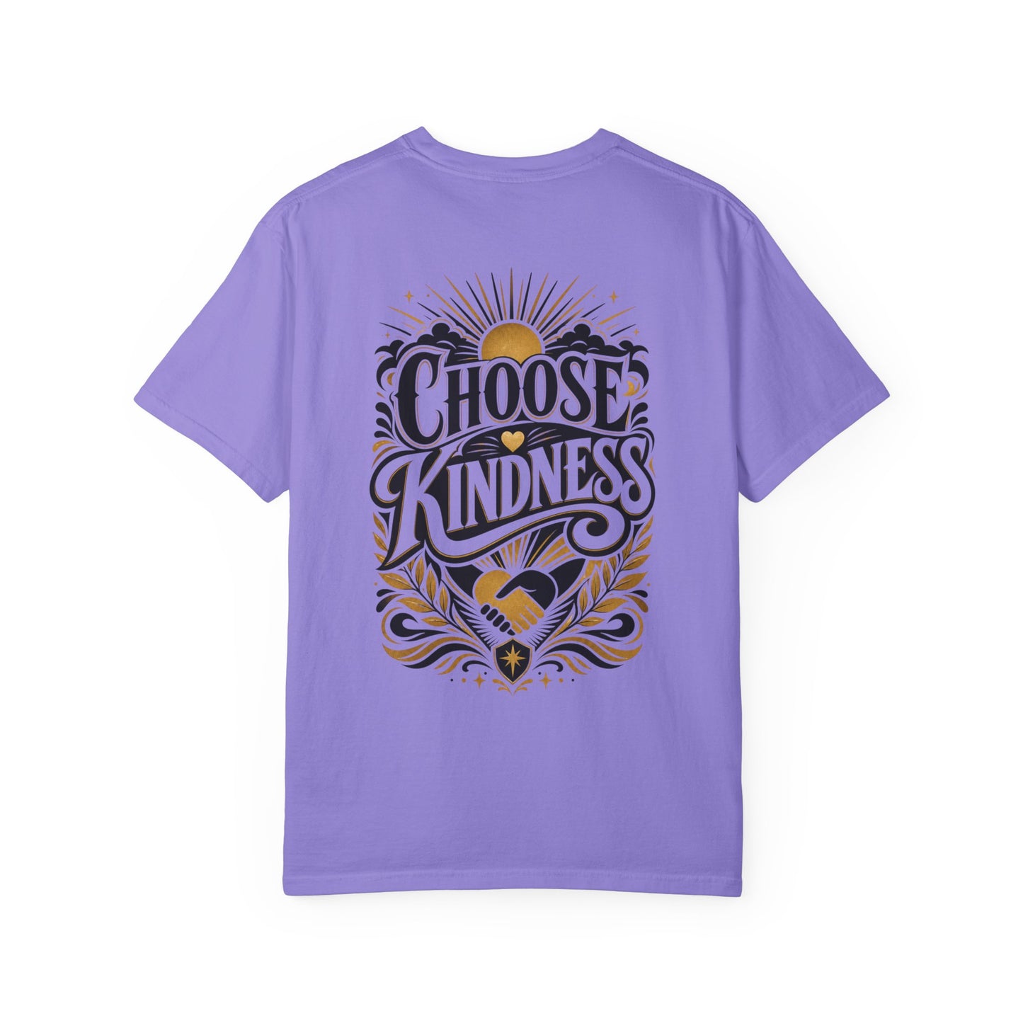 Choose Kindness T-Shirt — Inspirational Graphic Tee with Handshake Badge