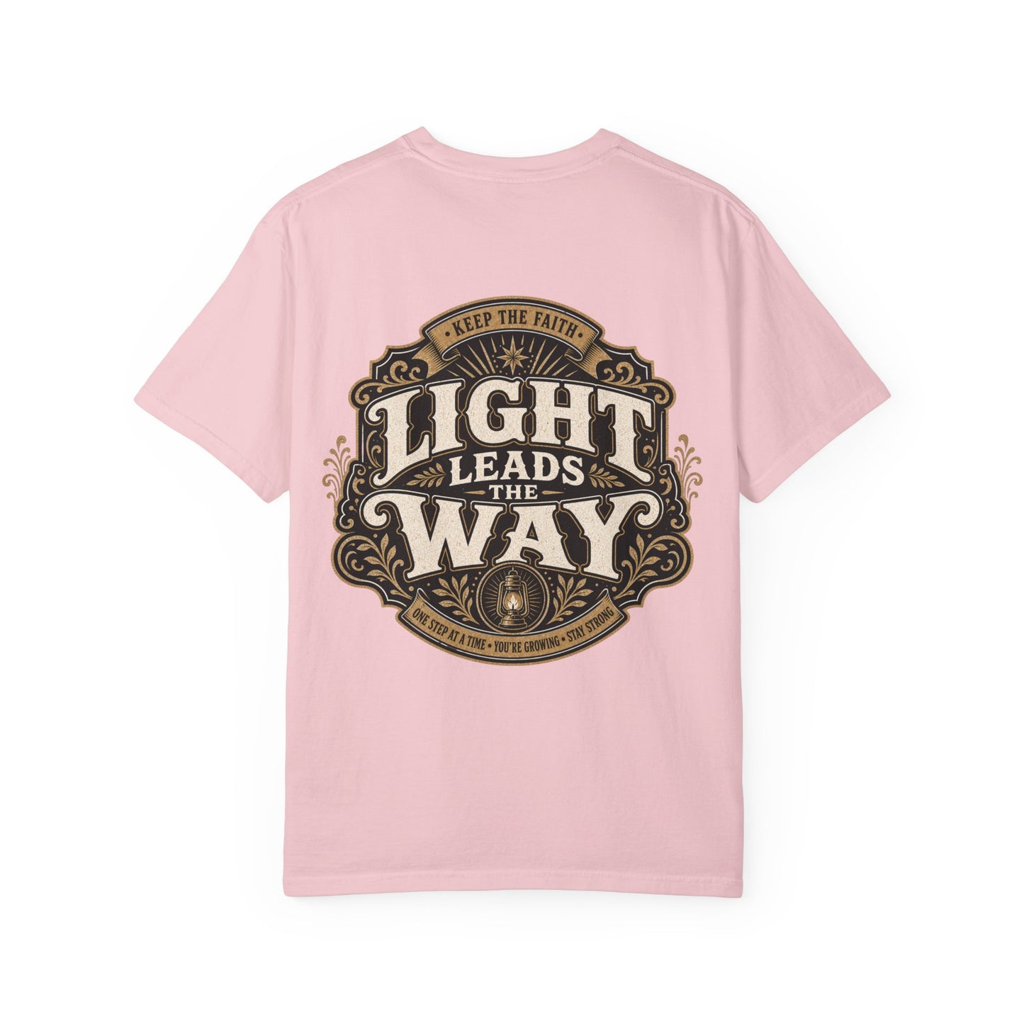 Light Leads the Way T-Shirt - Vintage Crest Graphic Tee