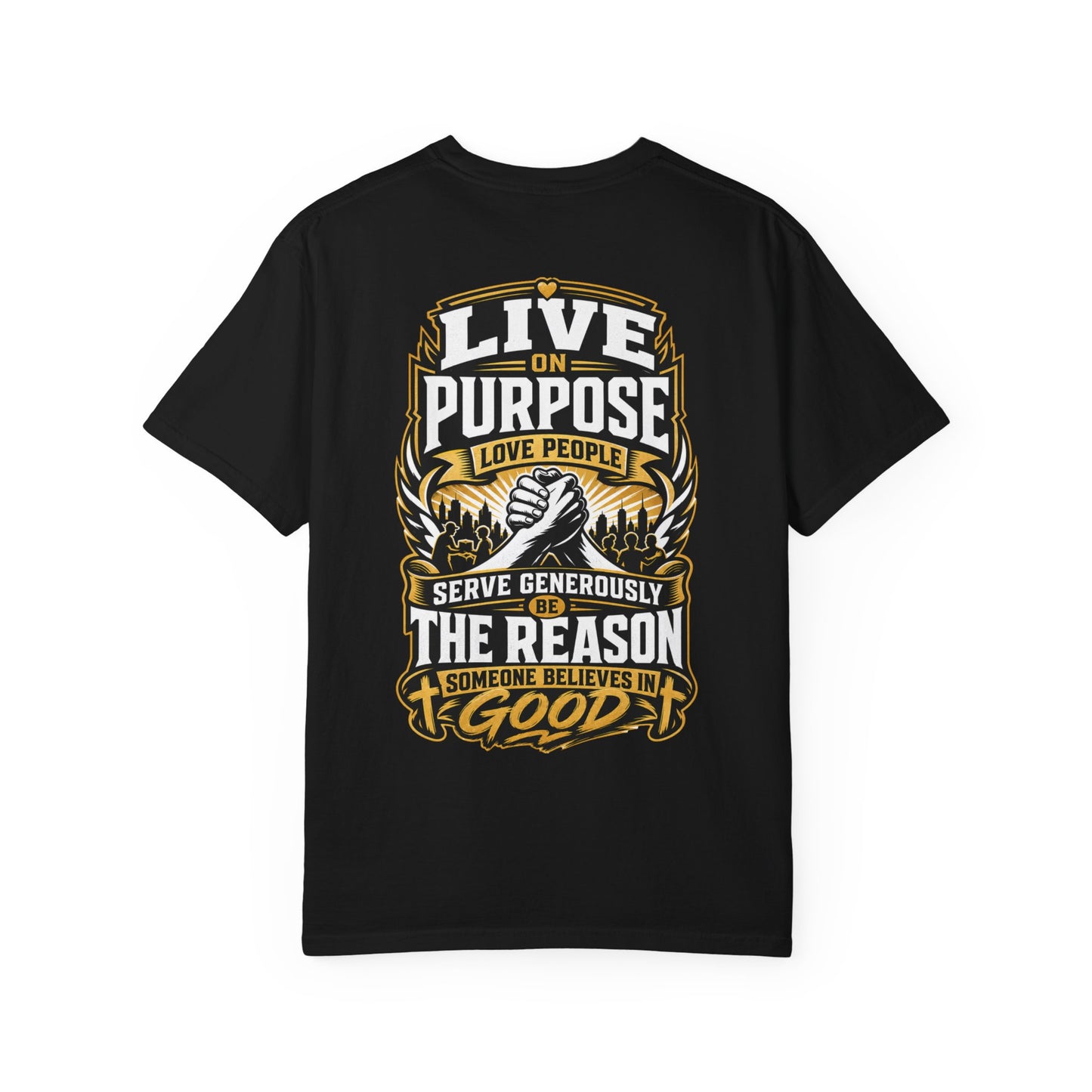 Live on Purpose T-Shirt — 'Live on Purpose, Love People' Motivational Graphic Tee